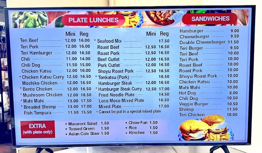 Grace's Inn Menu 2